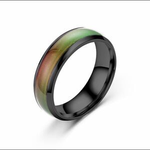 Black Titanium Mood Ring 